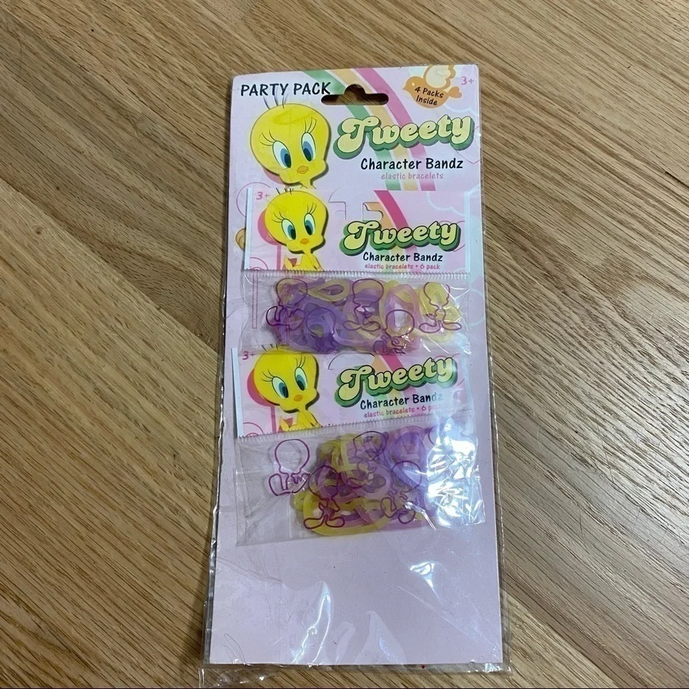 Vintage Tweety Character Bands Bracelets NEW 2 Pack Kids Girls
